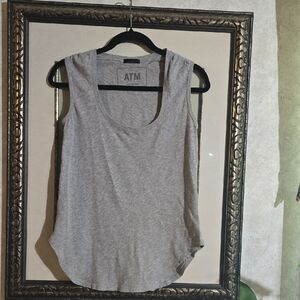 EUC-ATM Anthony Thomas Melillo Gray Sleeveless Tank Top